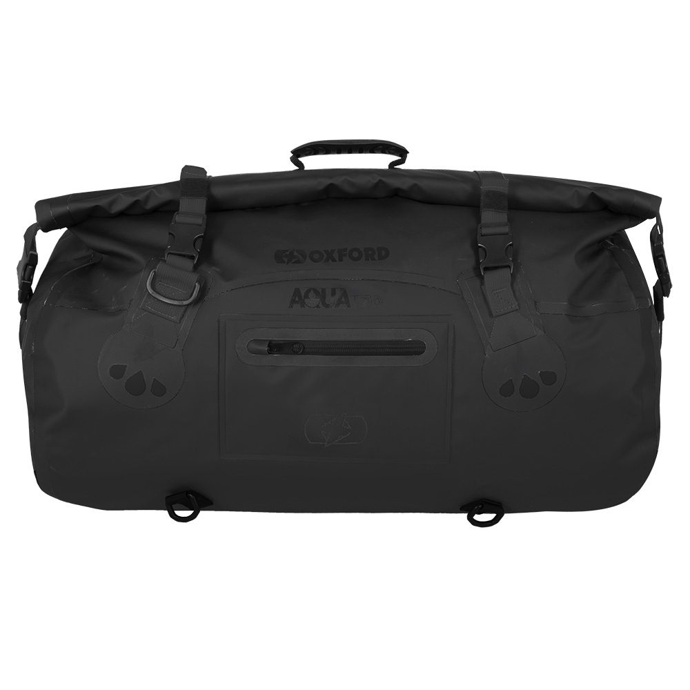 Oxford Aqua T70 Black Motorcycle Tail Pack | BDLA Motorbikes