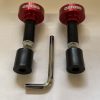 Black Yamaha Heavy Weighted Bar Ends 16mm Anti Vibration 22mm Handlebar