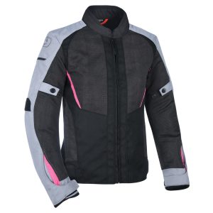 Oxford Iota 1.0 Air Women’s Jacket – Black/Grey/Pink Oxford Iota 1.0 Air BlkGryPnk Ladies Motorcycle Jacket