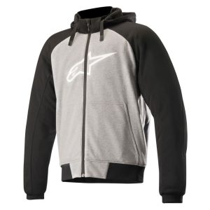 Alpinestars Chrome Sports Grey Motorcycle Hoodie