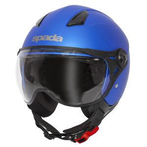 Spada Hellion Plain Blue Motorcycle Helmet 1