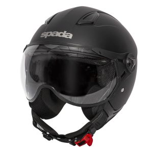 Spada Hellion Plain Matt Black Motorcycle Helmet 1