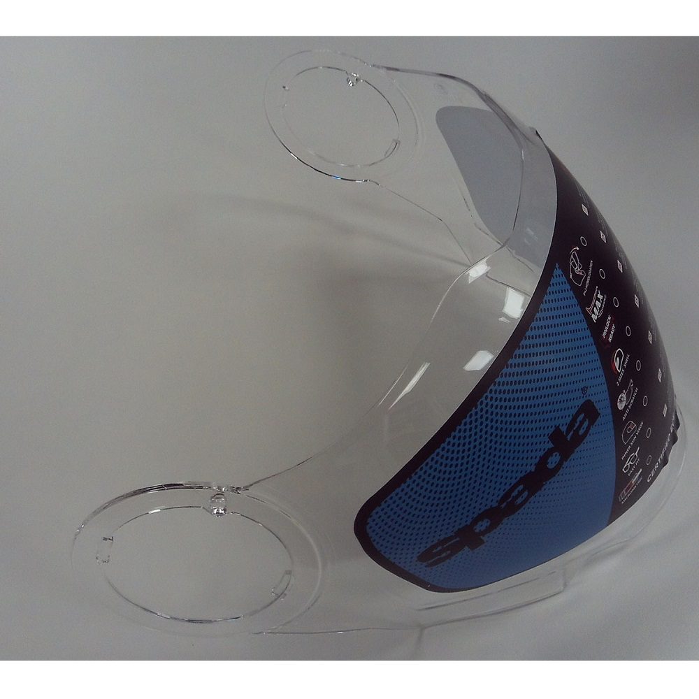 Spada Raiden Motorcycle Helmet Visor – Clear Anti-Fog, Pinlock Ready, Quick Release