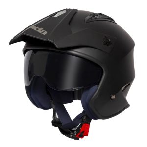 Spada Rock Plain Motorcycle Helmet Matt Black 1