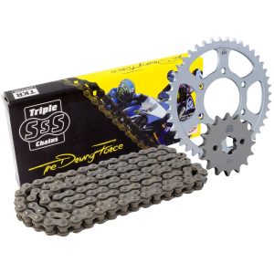 Caltric Gold O-Ring Drive Chain & Sprockets Kit For Honda XR250R (1990-1995) – 520-120, 122 Links