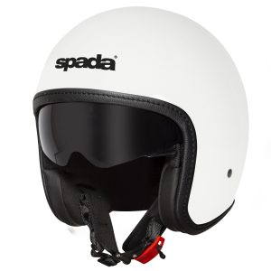Spada Ace Plain Motorcycle Helmet White 1