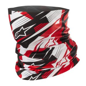 Alpinestars Blurred Motorcycle Neck Tube Red 1