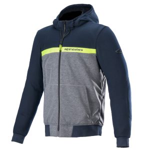 Alpinestars Chrome Street Motorcycle Hoodie Navy Grey 1