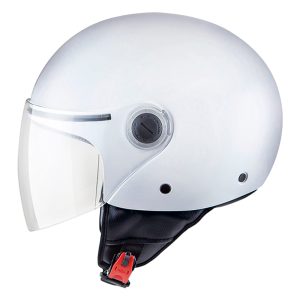 MT Street Plain Motorcycle Helmet White 1
