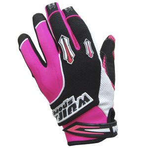 Wulfsport Cub Stratos Kids Gloves – Pink Wulfsport Cub Stratos Motocross Gloves Pink