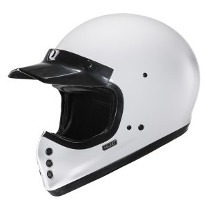 HJC V60 Plain Motorcycle Helmet White 1