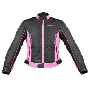 Bike It Insignia Women’s Jacket – Pink Bike It Insignia Ladies Motorcycle Jacket Pink 1