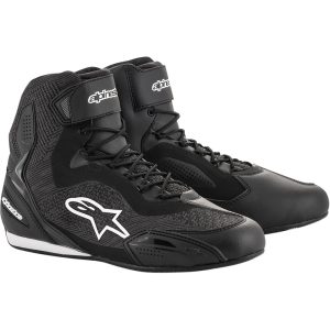 Alpinestars Faster 3 Rideknit Boots – Black Alpinestars Faster-3 Rideknit Motorcycle Boots Black 1