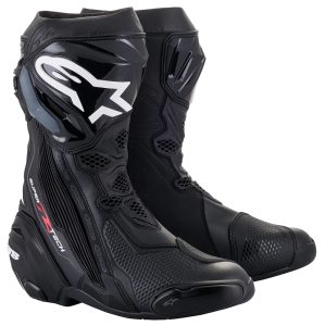 Alpinestars Supertech R Boots – Black Alpinestars Supertech R Motorcycle Boots Black 1