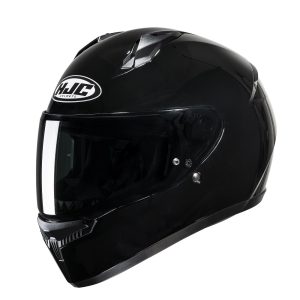 HJC C10 Plain Motorcycle Helmet Black 1