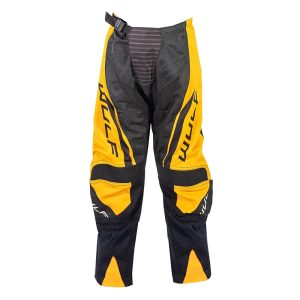 Wulfsport Cub Linear Kids Motocross Trousers Yellow 1
