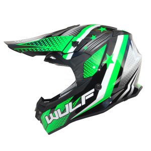 Wulfsport Iconic Helmet – Green Wulfsport Iconic Motocross Helmet Green 1