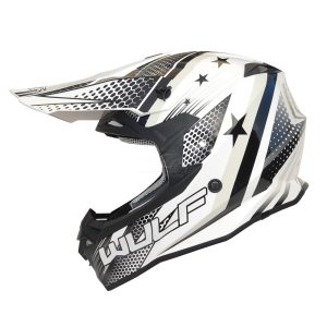 Wulfsport Iconic Helmet – White Wulfsport Iconic Motocross Helmet White 1