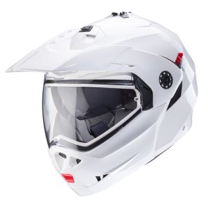 Caberg Tourmax X Plain Motorcycle Helmet White 1