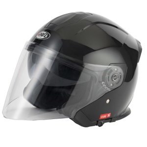 Vcan H586 Plain Helmet – Black Vcan H586 Plain Motorcycle Helmet Black 1
