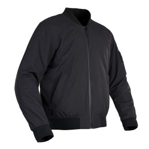 Oxford Bomber Jacket – Black Oxford Bomber Motorcycle Jacket Black 1