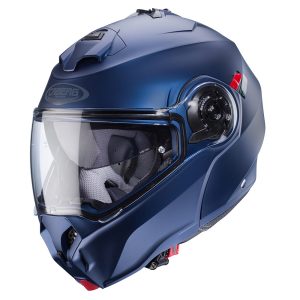 Caberg Duke Evo Plain Motorcycle Helmet Matt Blue 1