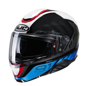 HJC RPHA 91 Rafino Helmet – White/Red/Blue HJC RPHA 91 Rafino Motorcycle Helmet White Red Blue 1