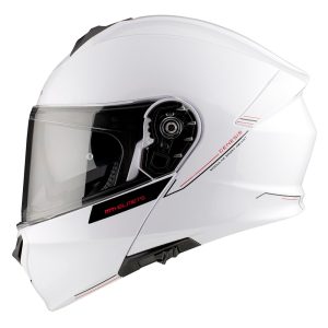 MT Genesis Plain Motorcycle Helmet Pearl White 1