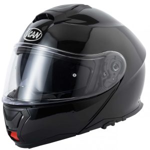 Vcan H272 Plain Motorcycle Helmet Black 1