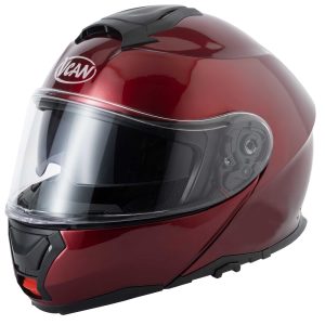 Vcan H272 Plain Helmet – Burgundy Vcan H272 Plain Motorcycle Helmet Burgundy 1