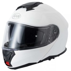 Vcan H272 Plain Motorcycle Helmet White 1