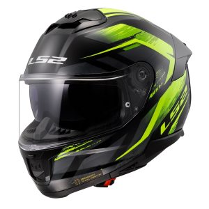 LS2 FF808 Stream II Fury Helmet – Black/Yellow LS2 FF808 Stream II Fury Motorcycle Helmet Yellow 1