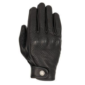 Oxford Henlow Air Gloves – Black Oxford Henlow Air Leather Motorcycle Gloves Black 1