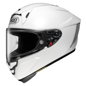 Shoei X-SPR Pro Plain Helmet – White Shoei X-SPR Pro Plain Motorcycle Helmet White 1