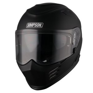 Simpson Venom 06 Plain Motorcycle Helmet Matt Black 1