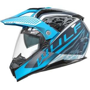 Wulfsport Optima Helmet – Blue Wulfsport Optima Dual Sport Helmet Blue 1