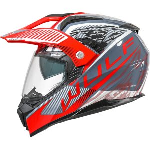 Wulfsport Optima Helmet – Red Wulfsport Optima Dual Sport Helmet Red 1