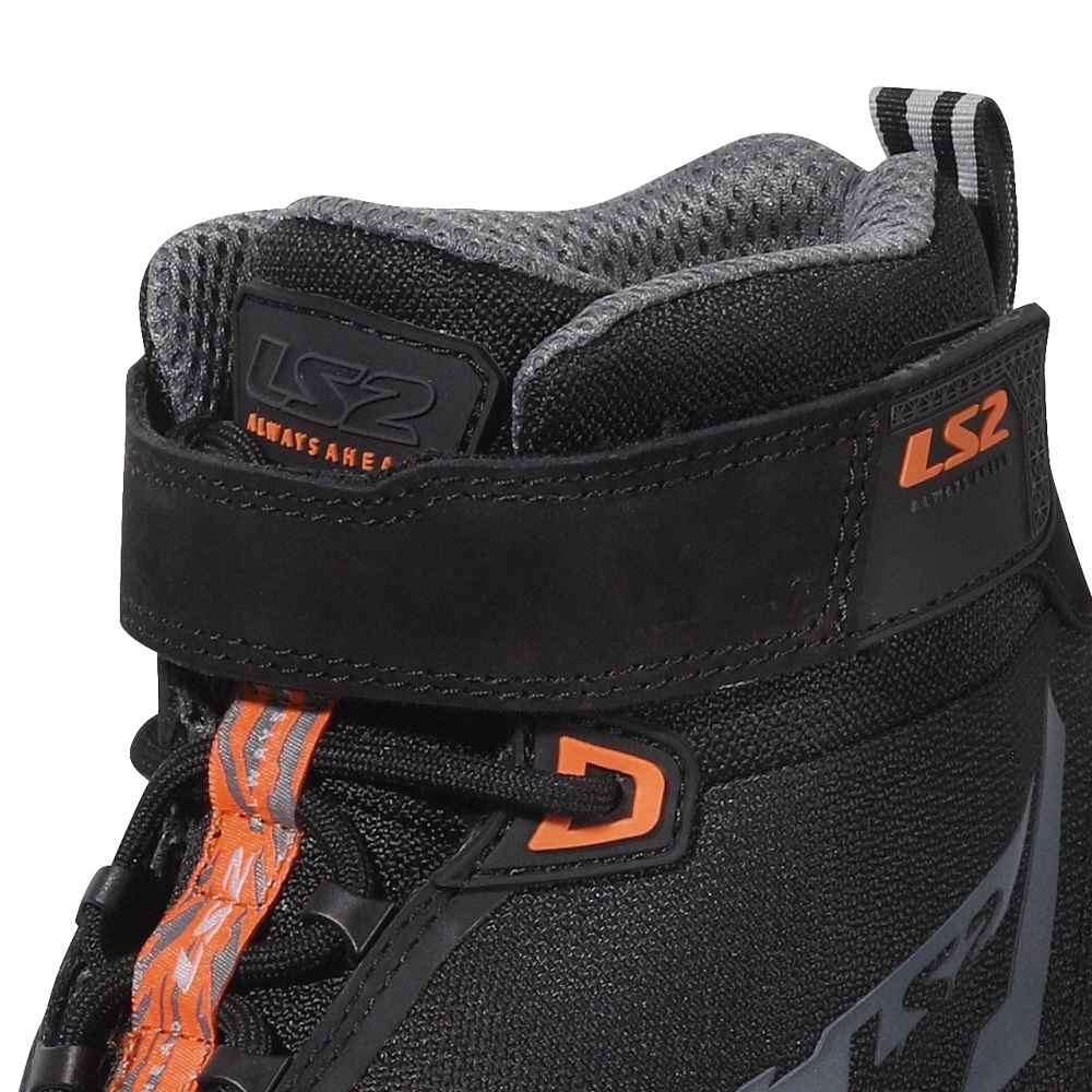 LS2 Acrux Motorcycle Boots Black Orange Features 2