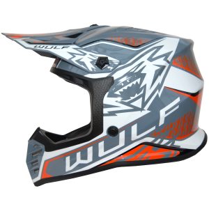 Wulfsport Cub Air-X Helmet – Orange Wulfsport Cub Air-X Kids Motocross Helmet Orange 1