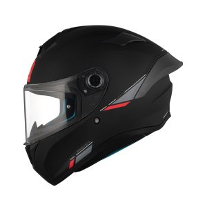 MT Targo S Plain Motorcycle Helmet Matt Black 1
