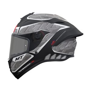 MT Targo S Surt Motorcycle Helmet Matt Black Grey 1