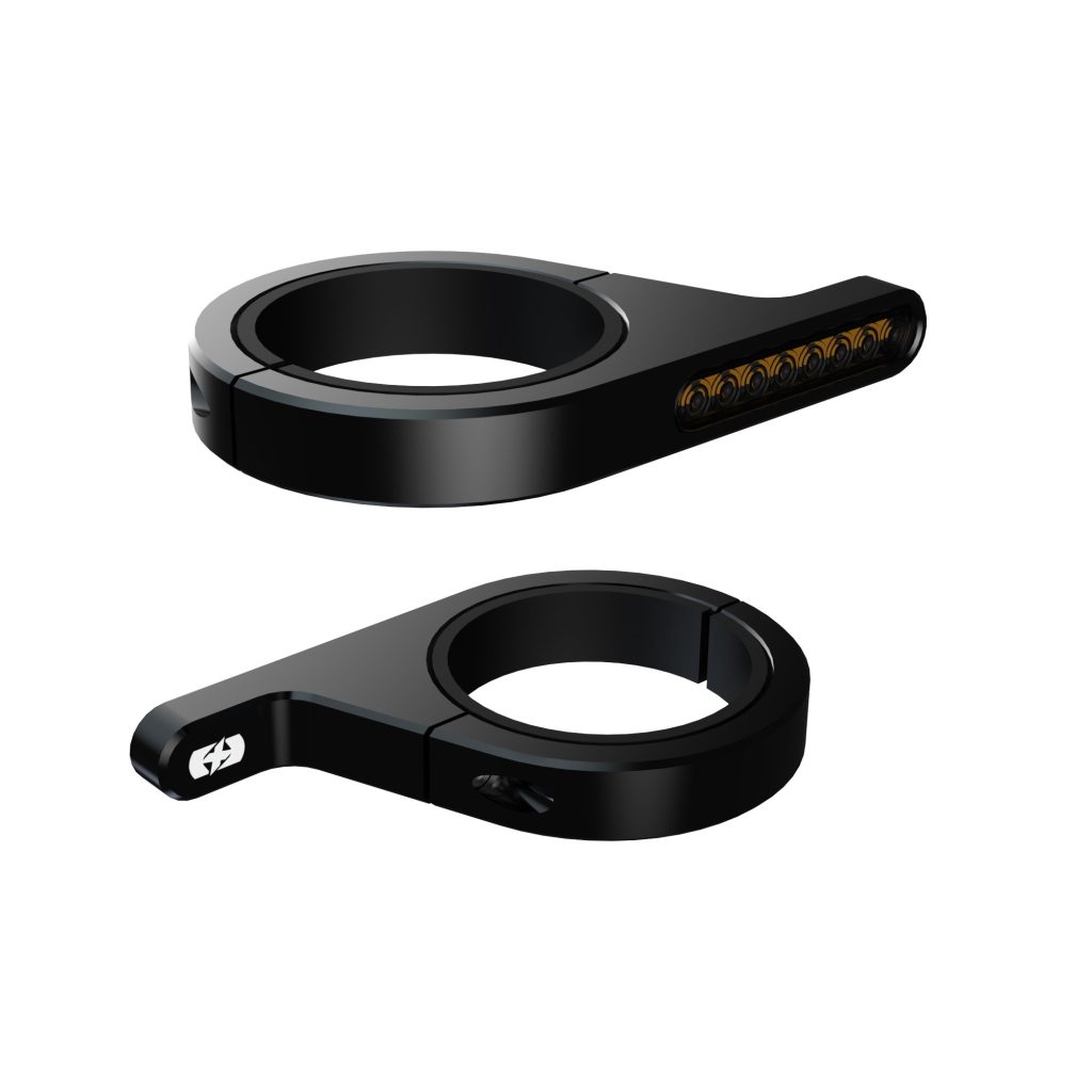 Oxford-UK Sequential LED Motorcycle Indicators - Flowing Turn Signals (Pair), Black, E-Marked