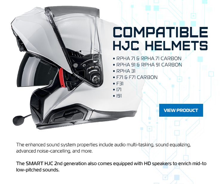 HJC SMART HJC 11B Bluetooth Helmet Intercom - For F71, I71, RPHA 71 & More