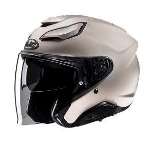 HJC F31 Plain Helmet – Matt Sand HJC F31 Plain Motorcycle Helmet Matt Sand Beige 1