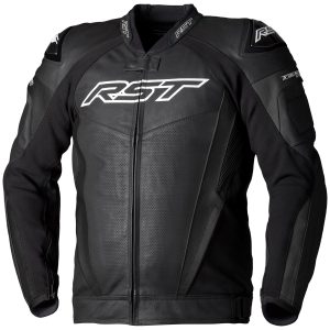 RST Tractech Evo 5 Leather Jacket – Black RST Tractech Evo 5 Leather Motorcycle Jacket Black 1