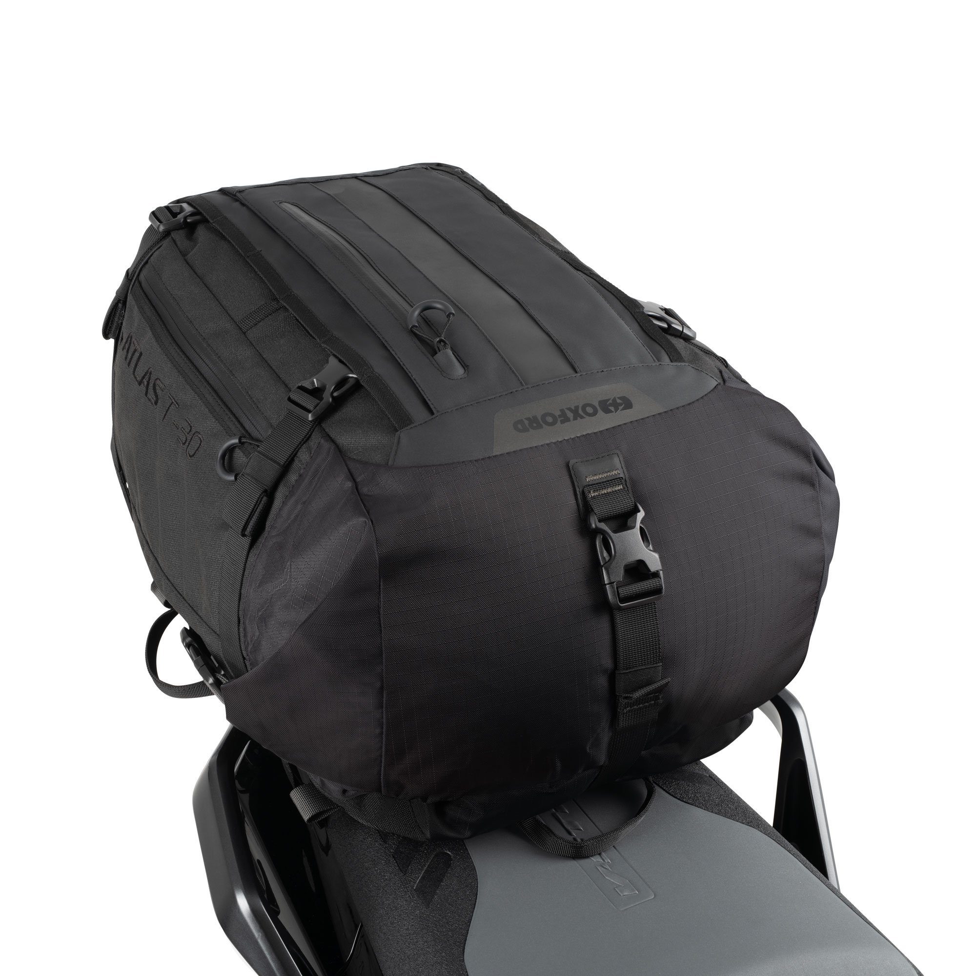 Oxford Atlas T-30 Motorcycle Tourpack Black: Modular Luggage