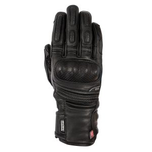 Oxford Hamilton Women’s Gloves – Tech Black Oxford Hamilton Ladies Leather Motorcycle Gloves Black 1