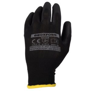 Oxford Workshop Gloves (Triple Pack) Oxford PU Workshop Gloves Medium OX963 1