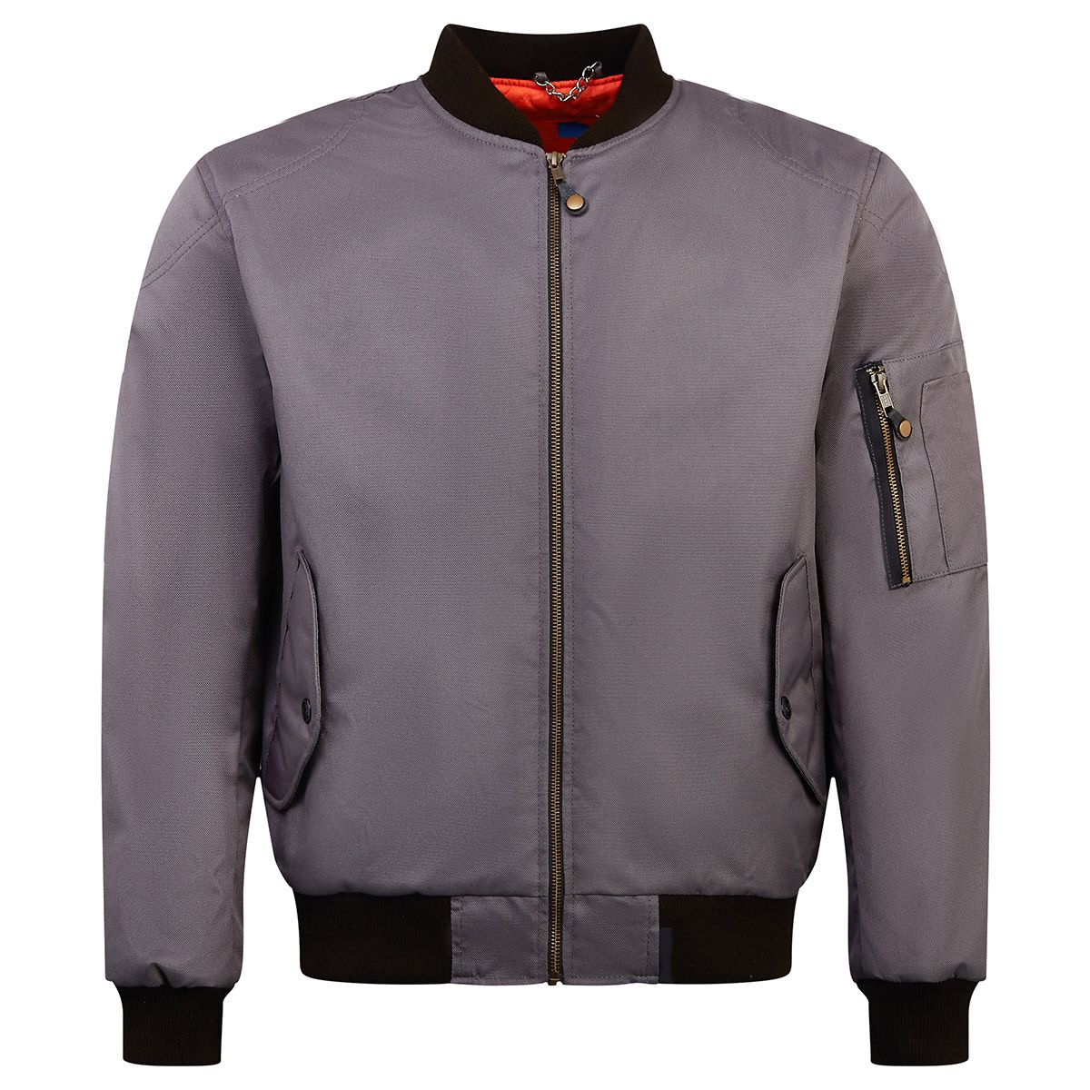 Men's MA1 Classic Bomber Jacket – Military Air Force Style – Padded Biker Jacket