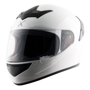 Axor Rage Plain Motorcycle Helmet White 1